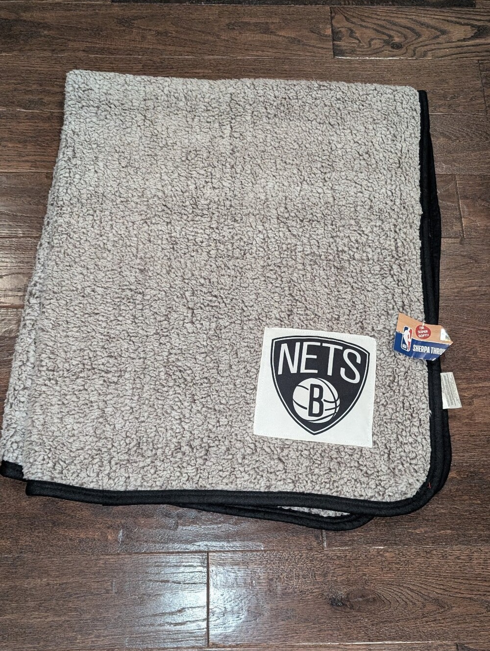 NWT NBA Brooklyn Nets Sherpa Throw 50 by 60 Inches
